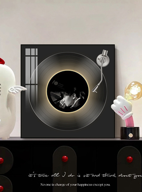 创意蓝牙音响发光装饰画林俊杰音乐专辑挂画明星周边卧室氛围摆画