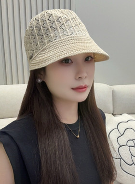 镂空透气马术帽女夏季时尚可折叠