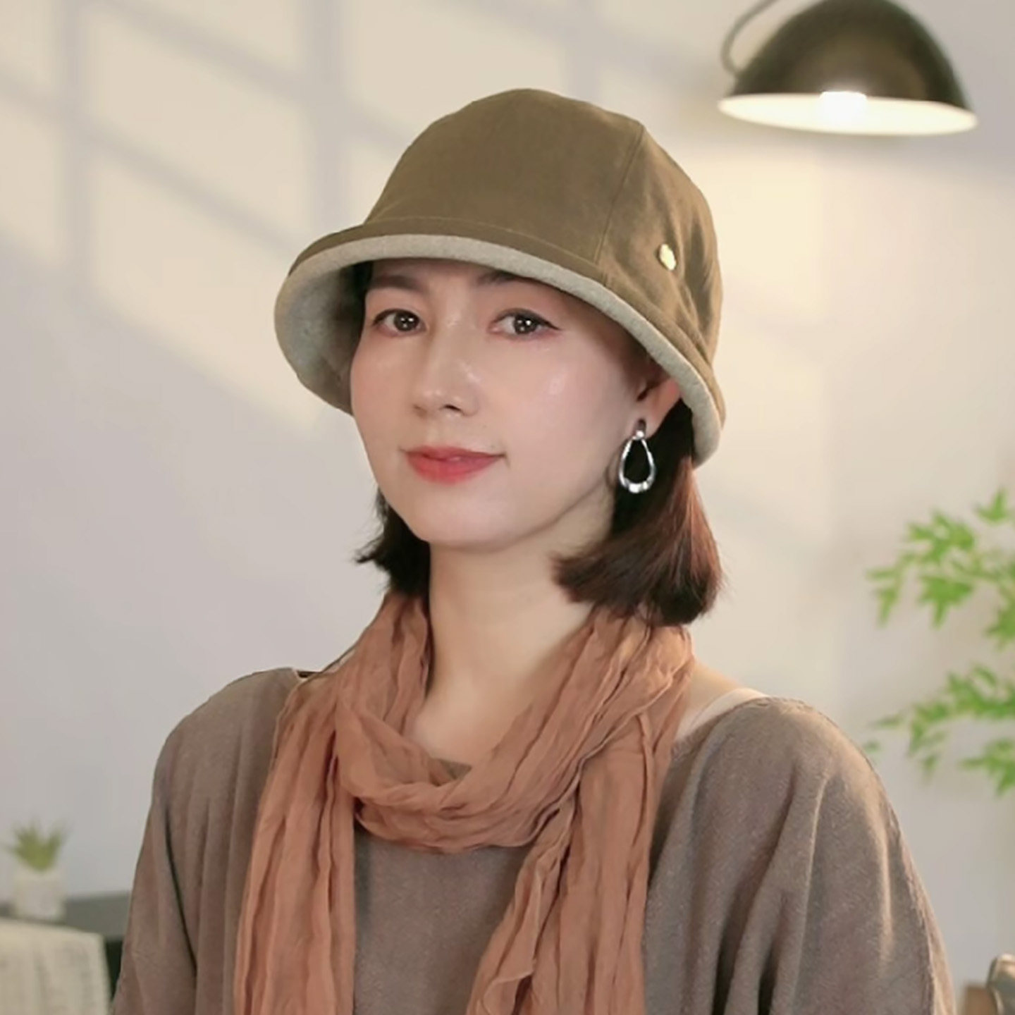 春秋季新款日系渔夫帽女精致休闲