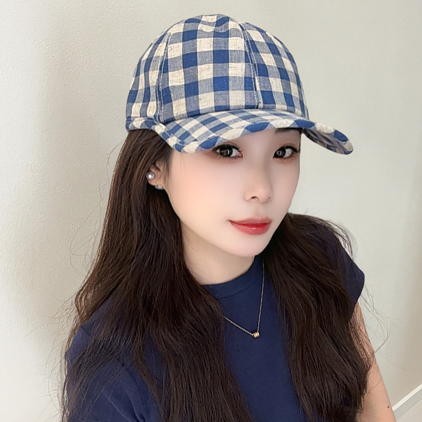 英伦复古韩系风棉麻透气棒球帽