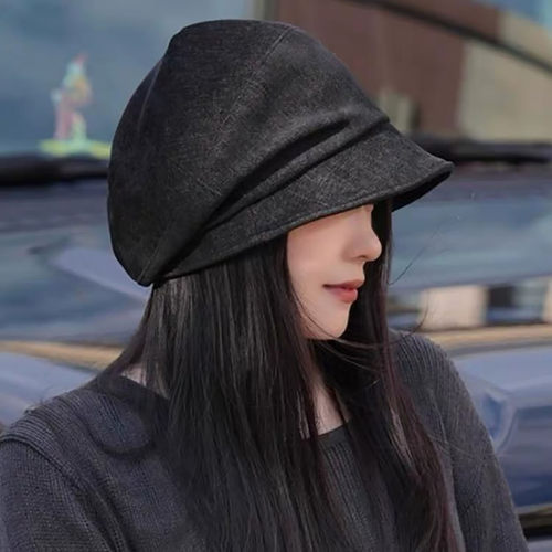 秋冬款堆堆帽女保暖护耳时尚洋气