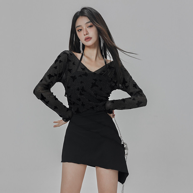 淑惠kiko泰国小众设计高冷风泳衣女温泉度假泳装连体两件套长袖游