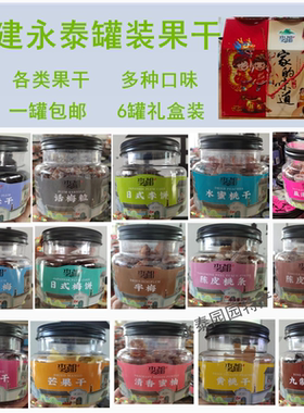 李都福建永泰罐装果干蜜饯礼盒装