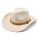 西部牛仔帽米白男女士户外旅行帽骑马帽毛呢礼帽防晒 Cowboy Hat