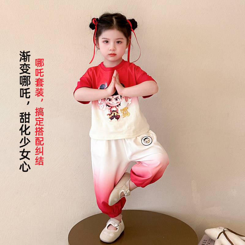 女童潮款套装2026新款儿童女运动夏季洋气可爱小女孩宝宝休闲夏装