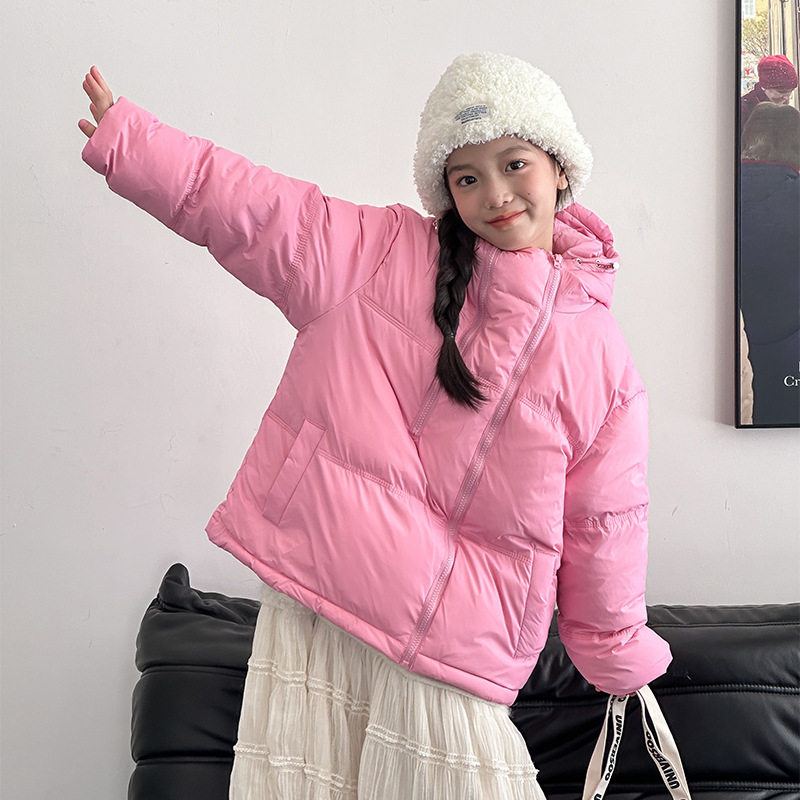 儿童羽绒服冬季韩版中大童加厚羽绒衣男女童装连帽防寒服外套冬装