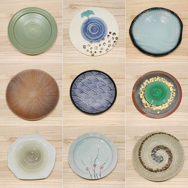 善渊圆盘平盘陶瓷日料日式和风