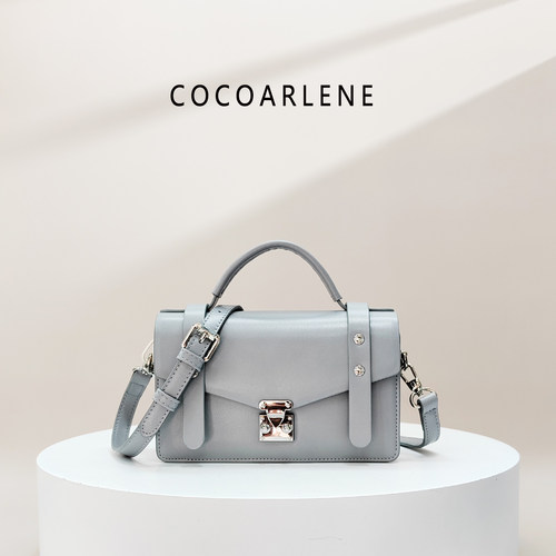 cocoarlene品牌包包时尚百搭剑桥包小众洋气单肩斜挎机车包85581
