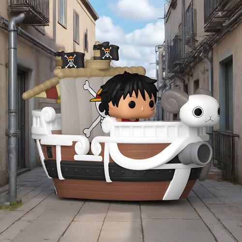 Funko Bitty 迷你版乘骑《海贼王》前进梅利号含路飞场景手办礼物