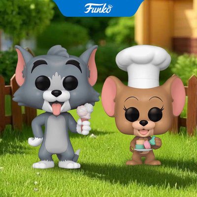 FunkoPOP猫和老鼠汤姆Tom杰瑞Jerry周边手办潮玩摆件圣诞新年礼物