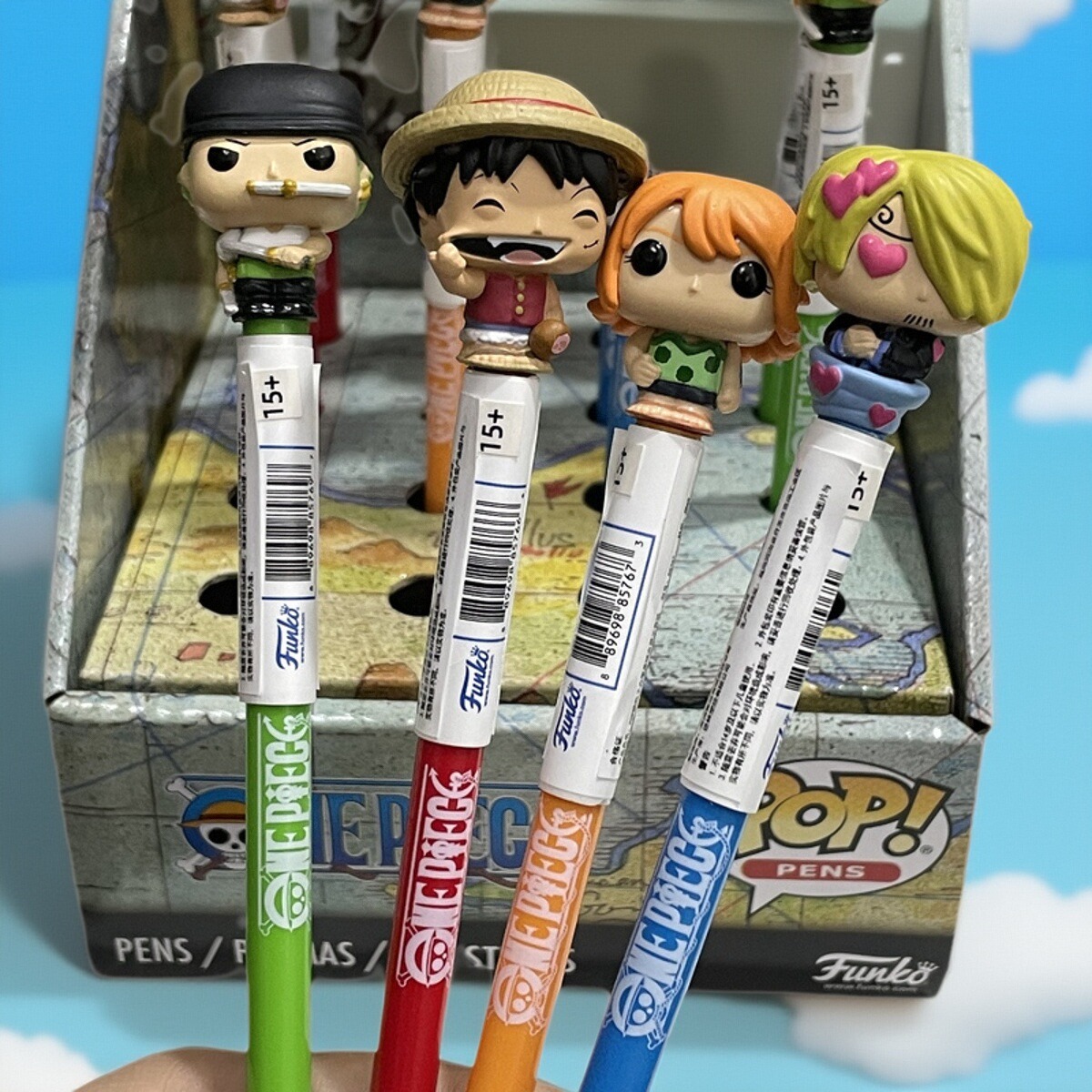 FUNKO海贼王五档乔巴索隆大熊圆珠笔笔潮玩动漫圣诞新年周边文具