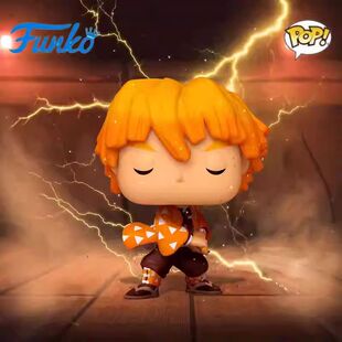 Funko POP鬼灭之刃 灶门炭治郎宇髄天元我妻善逸嘴平伊之助手办