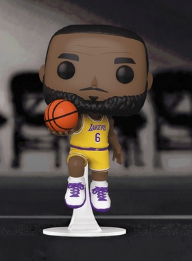 现货Funko POP篮球NBA湖人-勒布朗詹姆斯6号球衣手办潮玩新年礼物