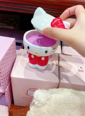 澳洲代购直邮 TYPO Hello Kitty Icon 香薰蜡烛烛台首饰盒收纳盒