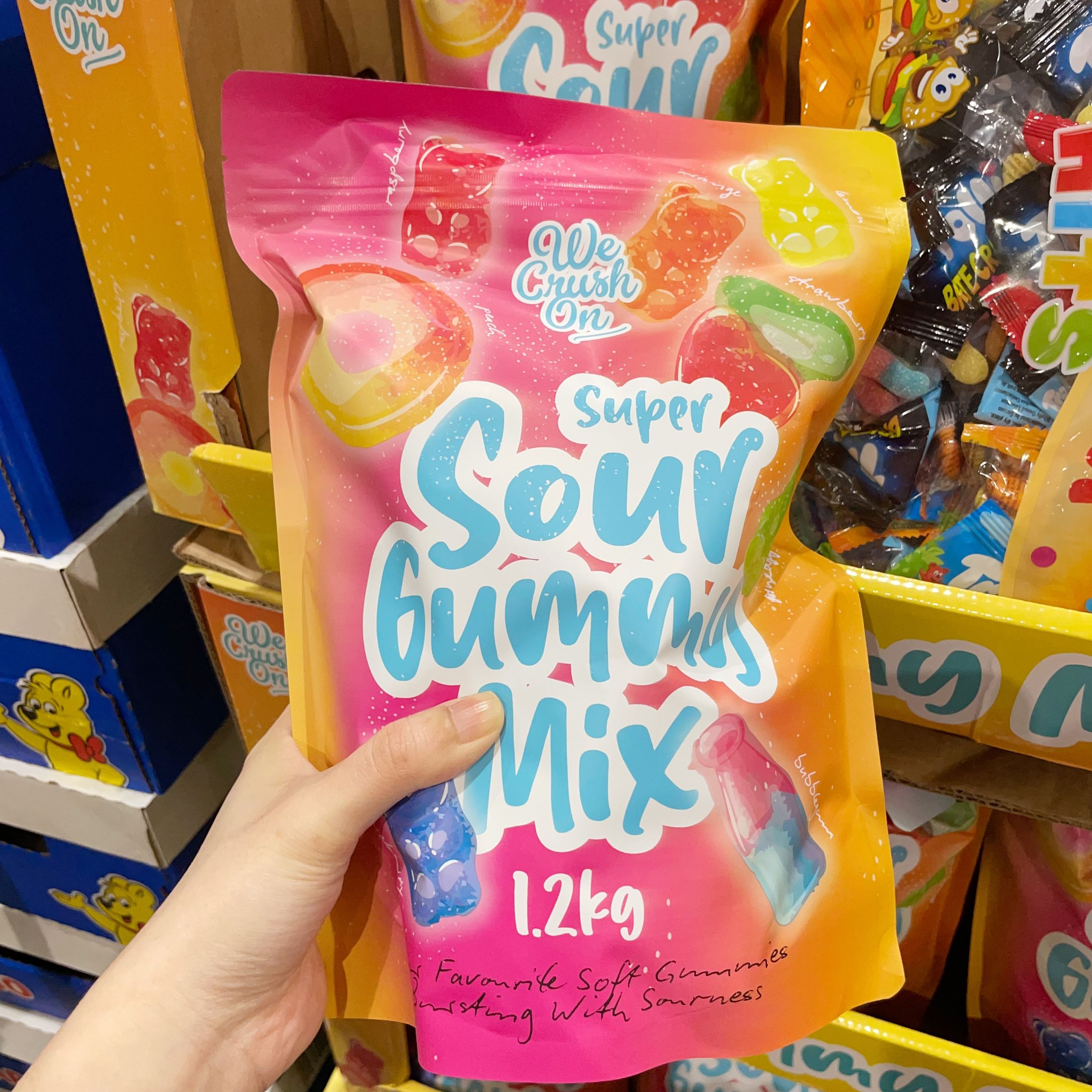 澳洲直邮We Crush On 酸味混合水果软糖 Sour Gummies Mix 1.2kg