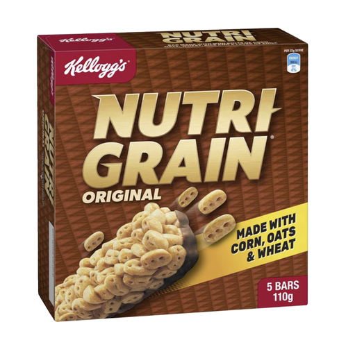 澳洲直邮 Kelloggs家乐氏 Nutri Grain原味谷物棒5根110g