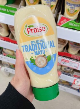 澳洲直邮派乐斯praise 沙拉酱 蛋黄酱99脱脂 美乃滋面包酱 555g