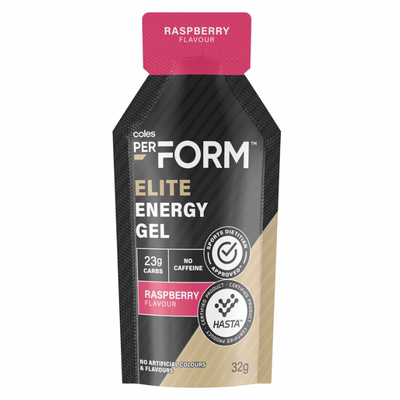 澳洲代购直邮Coles Perform Elite 低卡无咖啡因精英能量胶 32g