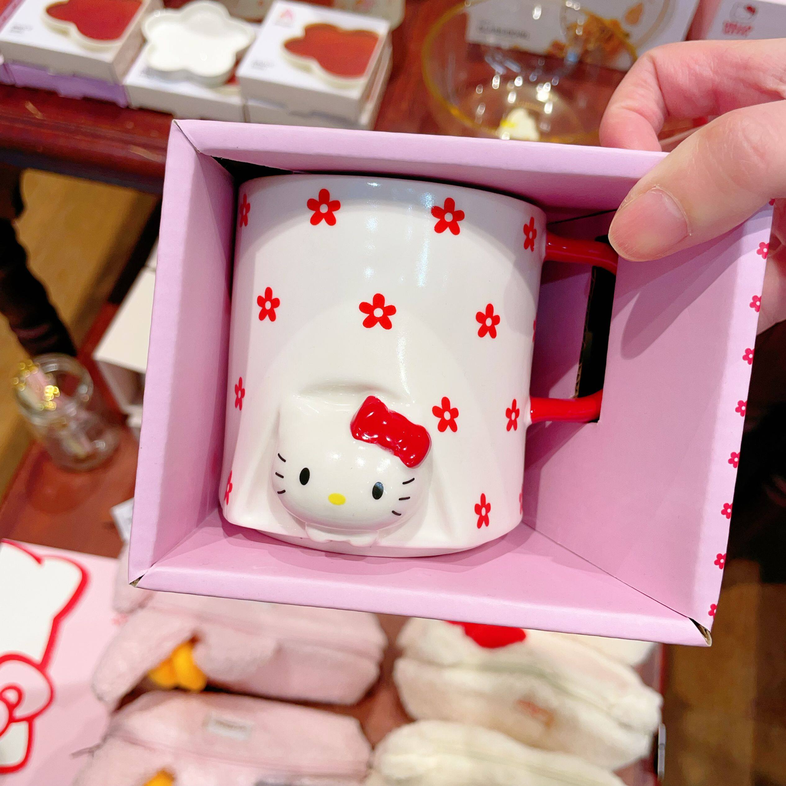 澳洲代购直邮 Typo Hello Kitty 玻璃杯不锈钢吸管杯保温保冷水杯