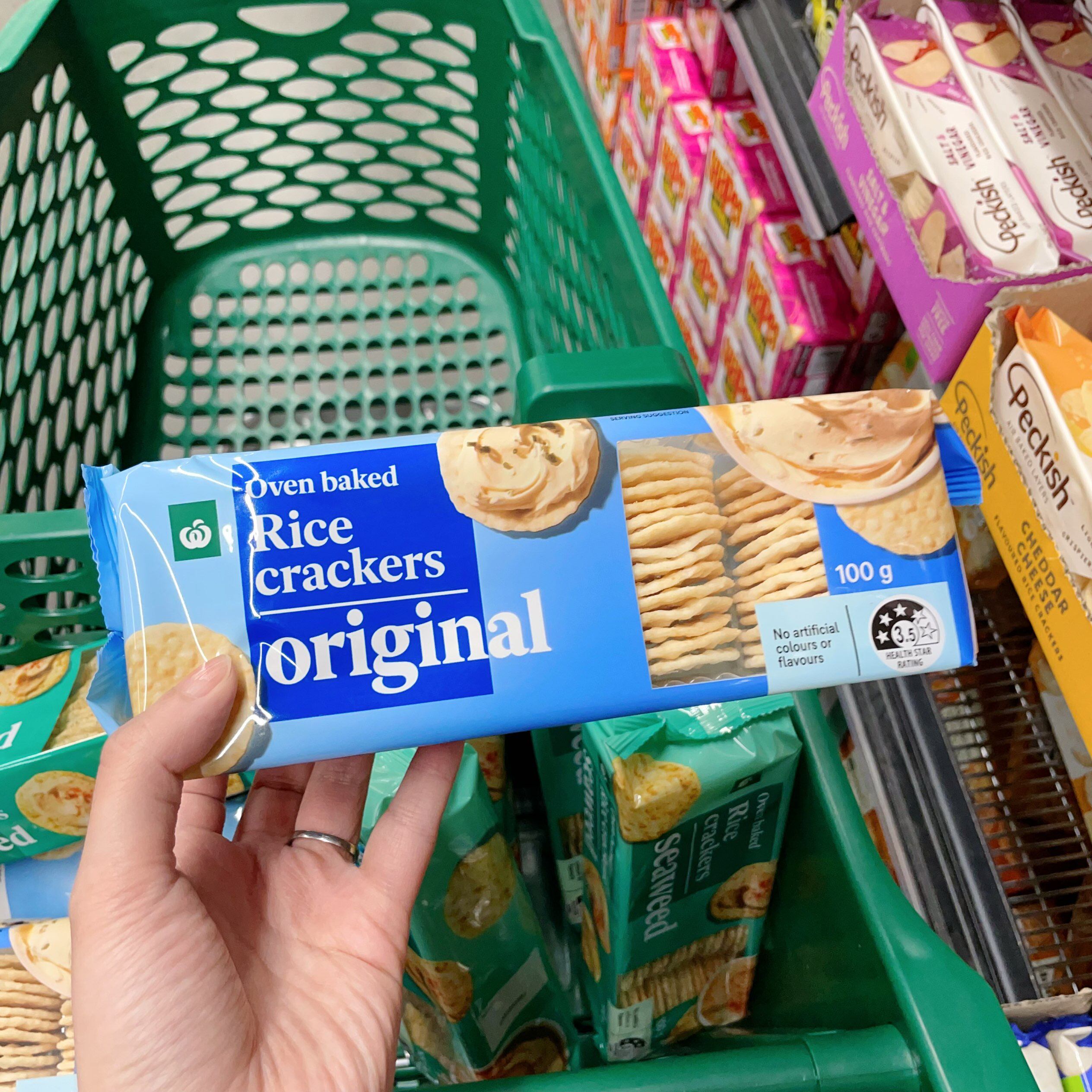 澳洲代购Coles wws超市自营健康美味烧烤海苔无麸质杂粮米饼 100g