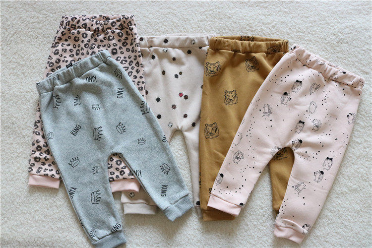 男女童宝宝秋冬拉绒pp裤