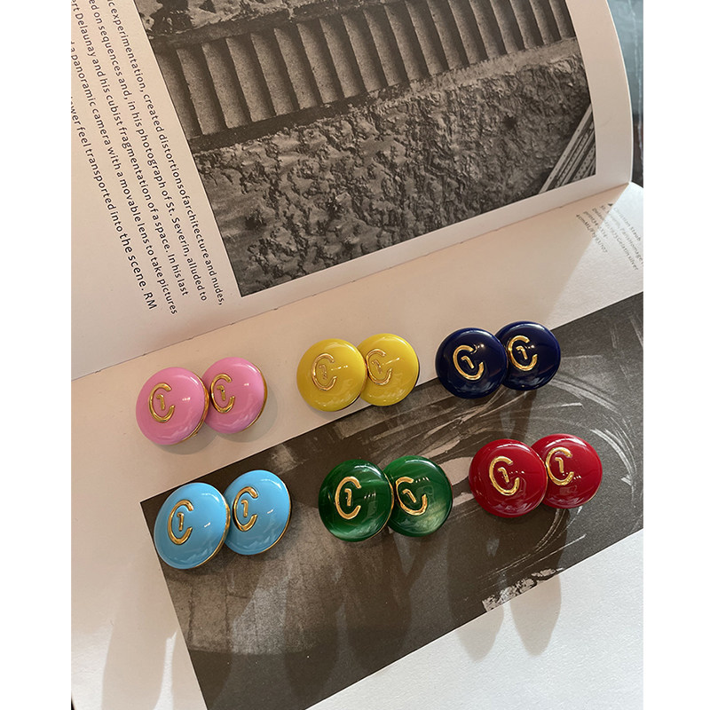 TRACY CHU 时尚气质简约手工琉璃多色糖豆耳饰,女装/女士精品,礼服/晚装,淘宝优惠券,粉丝福利购,淘宝优惠卷