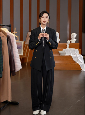 TRACYCHU翠西私服重工复古大女主吸腰羊毛西裤气质优雅款冬季新款