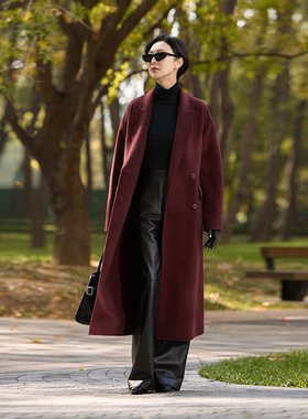 TRACYCHU baby羊皮黑色有型显瘦直筒羊皮裤长/短款百搭时尚冬季款