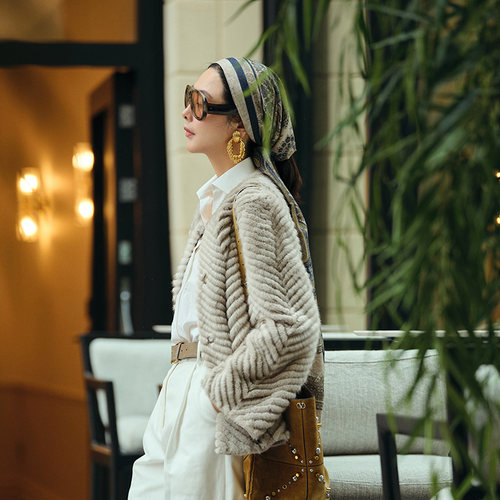 TRACYCHU佩斯利丝羊毛围巾