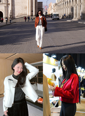TRACY CHU baby cashmere LP原绒多色短款外套小大衣