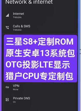 三星S8+定制ROM,G955N,G955F原生安卓13系统包OTG投影LTE显示