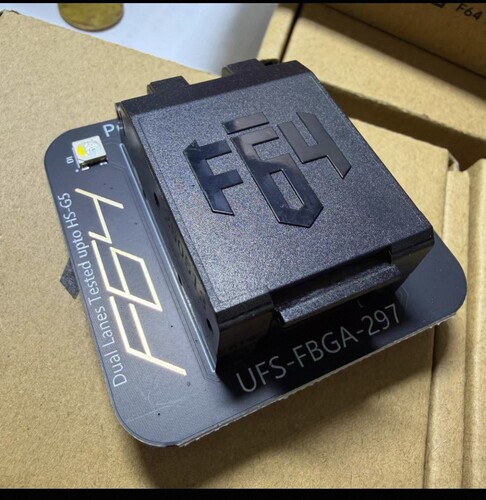 F64 flash编程器座原装带加密ic座子ufs 297字库座子原厂全新配件