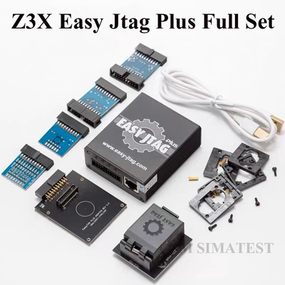 Easy jtag plus 原装正品主机BOX飞线小板+原装6IN1 EMMC字库座