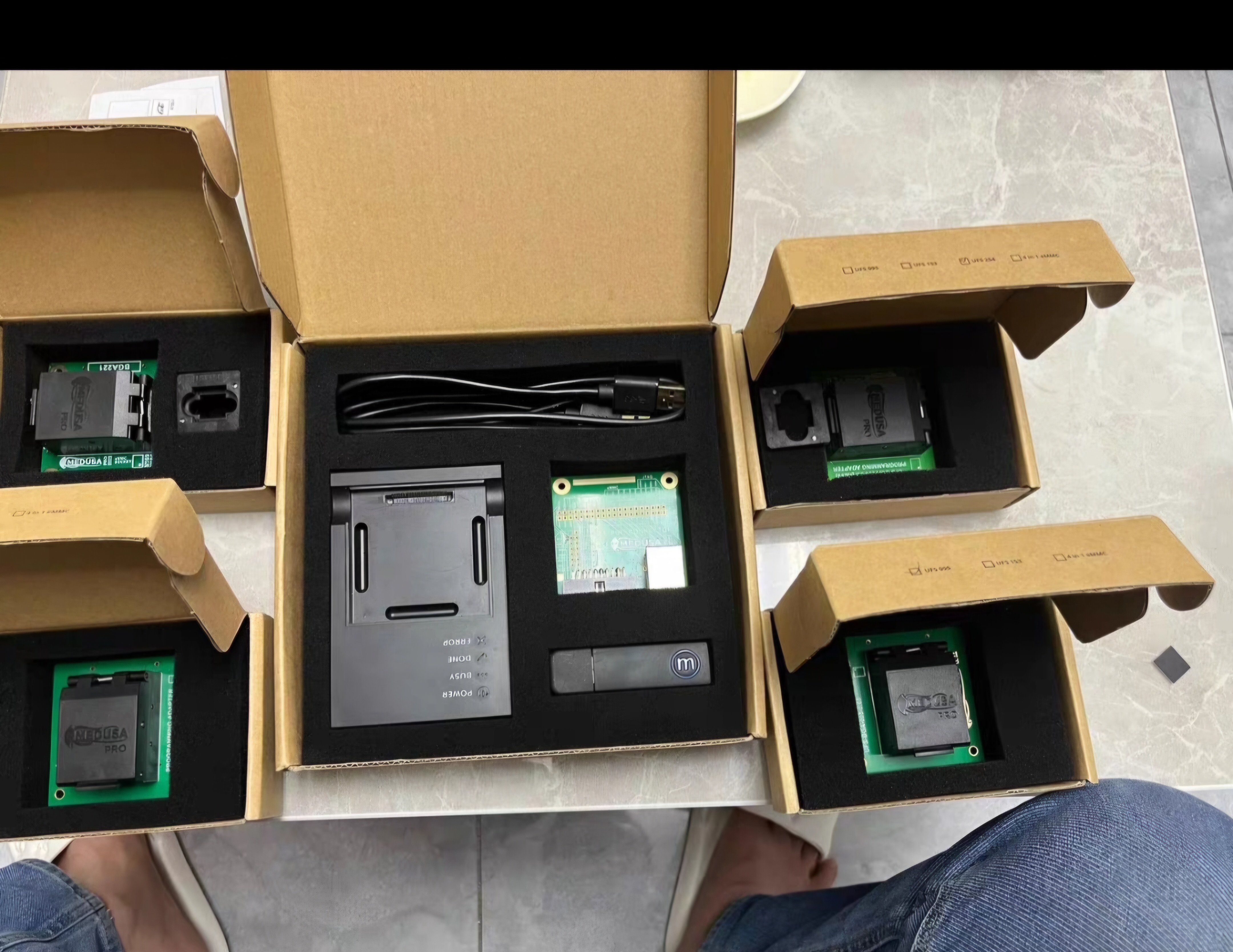 Medusa pro 2全套原装正品主机狗+ufs153,ufs254,emmc多合一ufs95