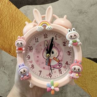 网红儿童闹钟学生专用起床叫醒神器新款卧室台钟桌面可爱摆台时钟