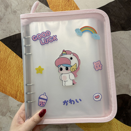 新款拉链包孕检产检收纳册报告单a4a5资料册可折叠活页便携产检包