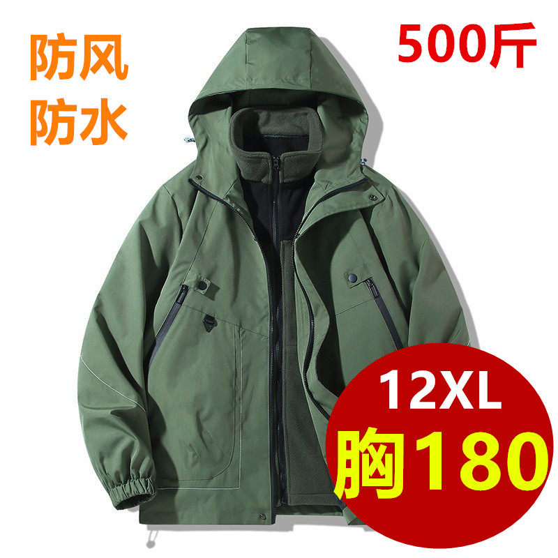 胸175超大号欧版500斤风衣
