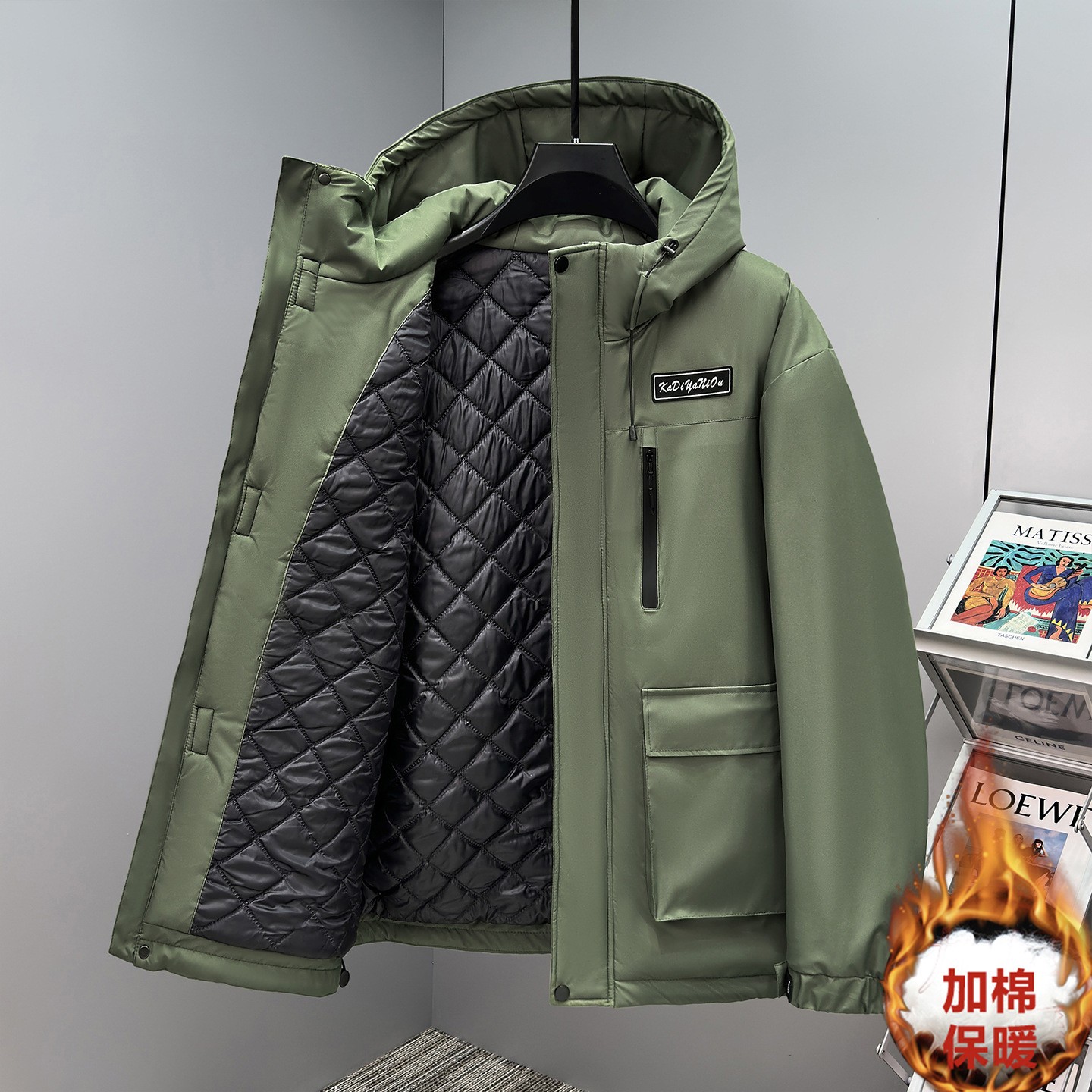 360斤特大码加肥加大号棉衣胖子防风加厚保暖外套上衣服男秋冬季