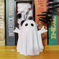 New Halloween cute ghost figant, creative middle finger challenge ghost desktop decoration, as a gift for friends thumbnail 4