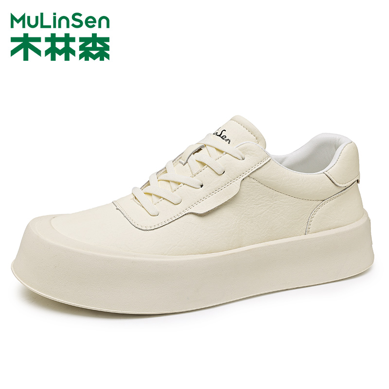 木林森男鞋潮流厚底增高板鞋