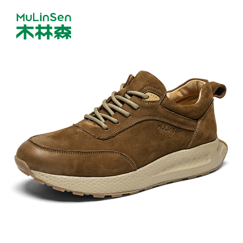 木林森阿甘鞋爆米花软底休闲男鞋
