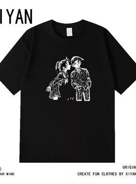 怪盗基德动漫短袖T恤男女夏季灰原哀名侦探柯南周边衣服体恤潮