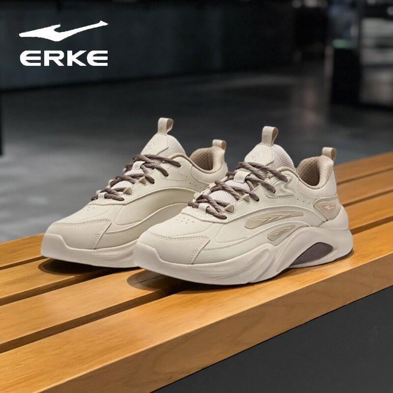 鸿星尔克皮面男鞋防水防滑秋冬款凤求凰3.0运动鞋男轻便百搭休闲