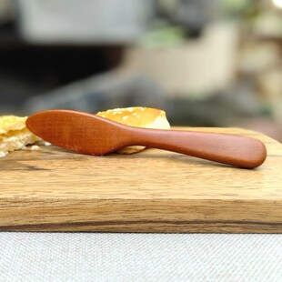 枣木小抹刀蛋糕小刀木质果酱刀切黄油刀奶油甜品刀抹芝士馅挑馅尺