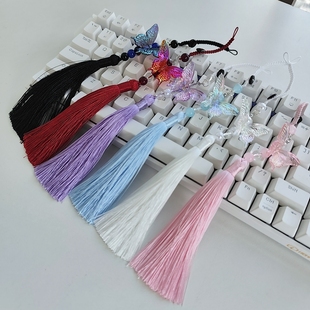 梦蝶系列-wooting键盘飘带挂绳古风复古键盘带航插线挂绳