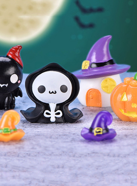 可爱万圣树脂公仔儿童过家家玩具