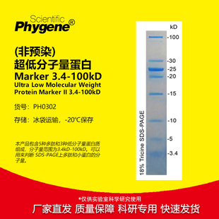 超低分子量蛋白Marker 50ul 100kD Phygene 3.4 PH0302