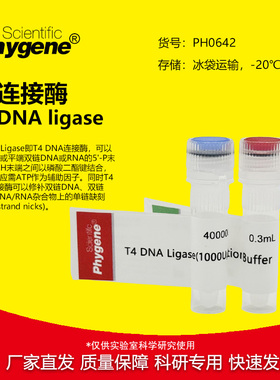 T4 DNA Ligase T4 DNA连接酶 T4连接酶 40000U PH0642 PHYGENE
