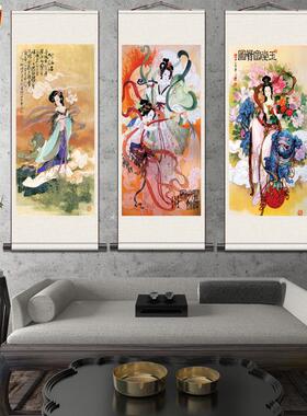 泰山日出国画有山无水挂画客厅a老板办公室招财画背有靠山图装饰