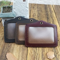 Кожаный рабочий картхолдер, защитный чехол для проездного, делается под заказ